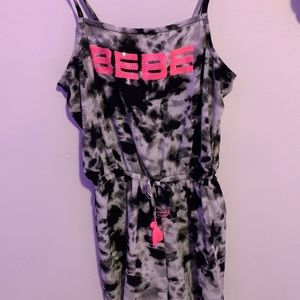 Tye Dye black & white BEBE One piece